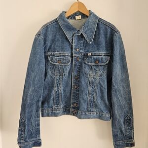Vintage GWG Denim Jacket Medium Great Western Garments 70s 80s